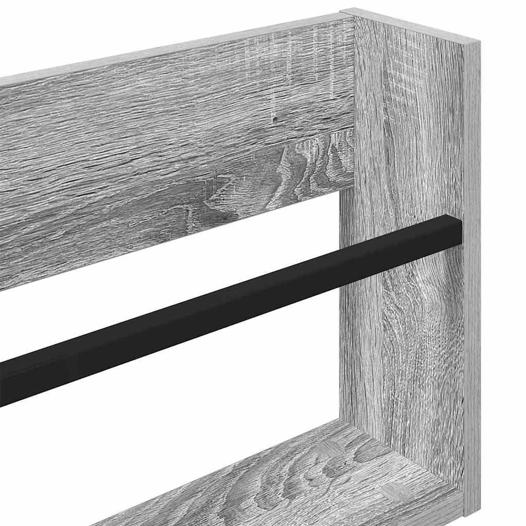 Scaffale per riviste 2 pcs Grigio Sonoma 60 x 12 x 30 cm 890799