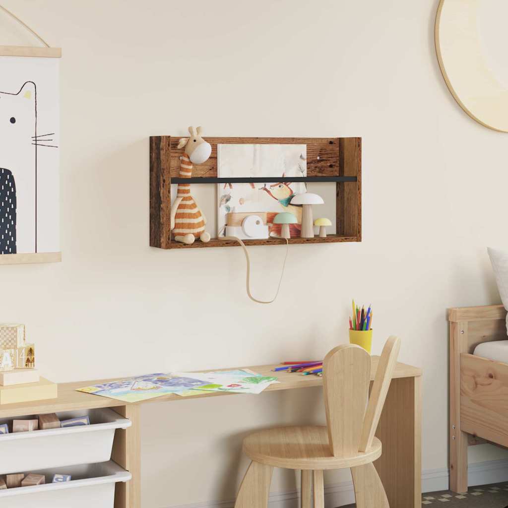 Scaffale per riviste Legno vecchio 60 x 12 x 30 cm 890800