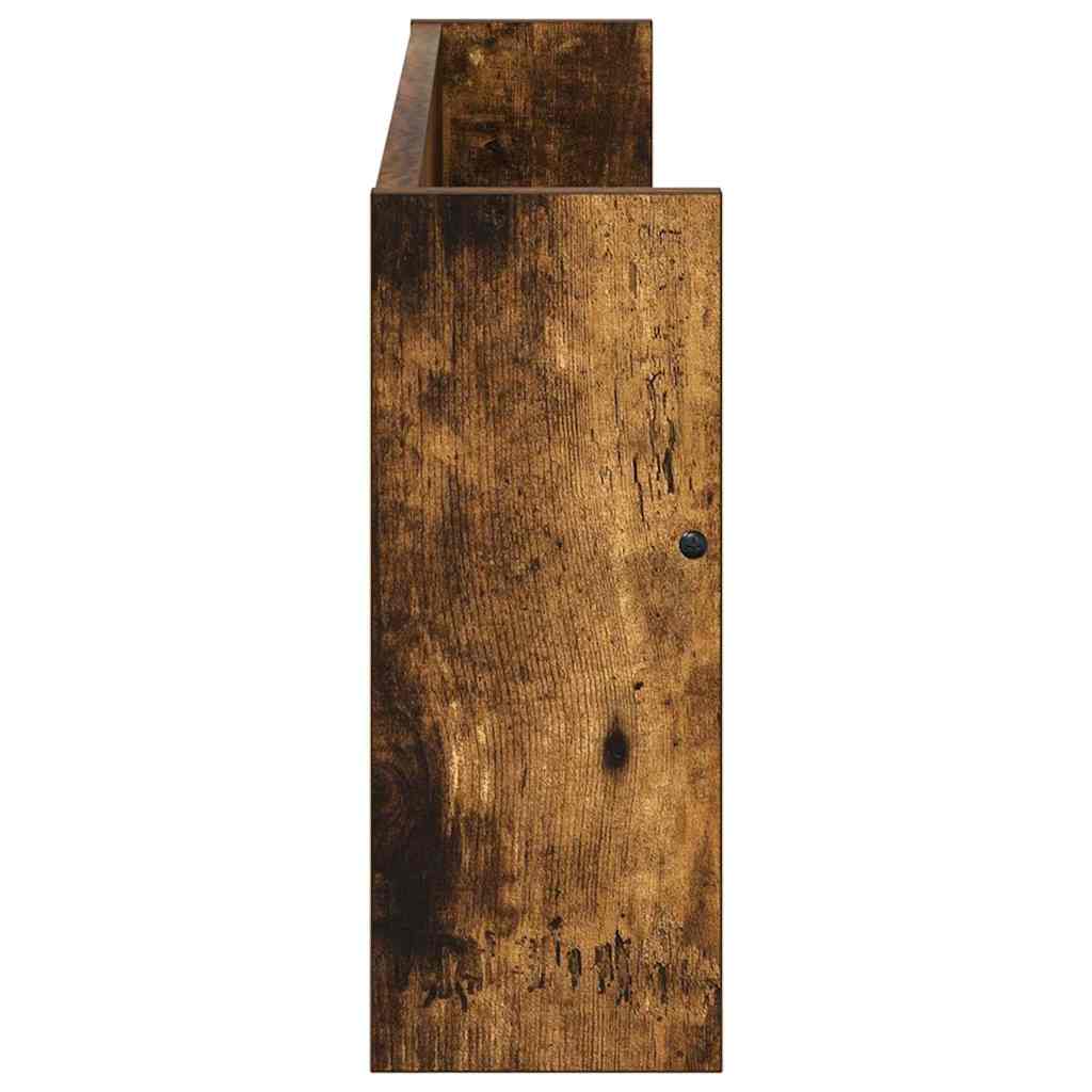 Scaffale per riviste 2 pcs Rovere fumé 80 x 12 x 30 cm 890809