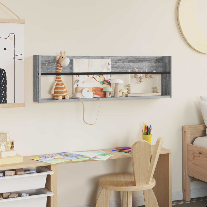 Scaffale per riviste Grigio Sonoma 100 x 12 x 30 cm 890822