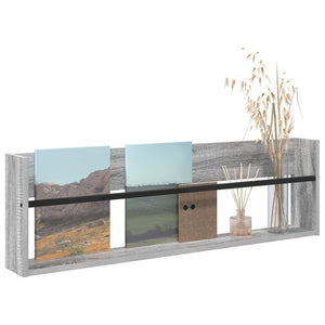 Scaffale per riviste Grigio Sonoma 100 x 12 x 30 cm 890822