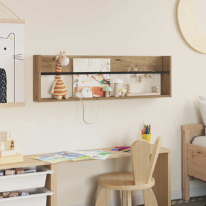 Scaffale per riviste Rovere artigianale 100 x 12 x 30 cm 890826