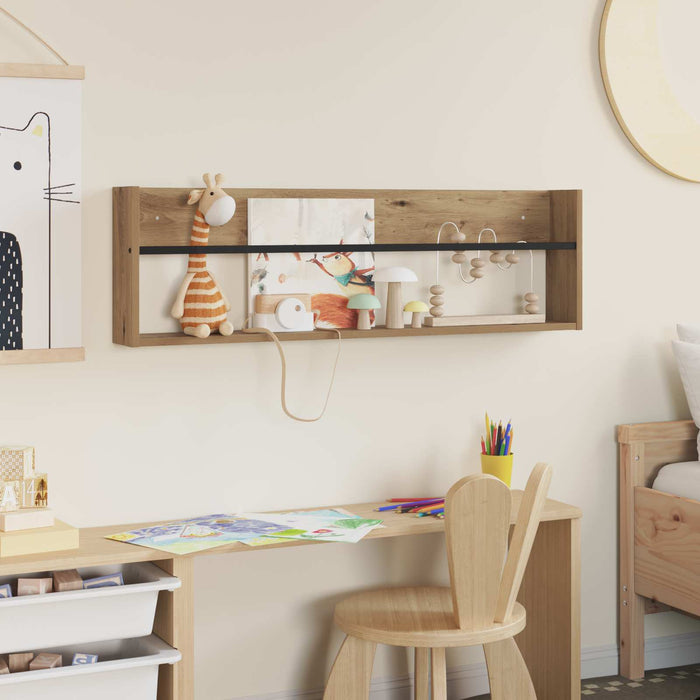 Scaffale per riviste Rovere artigianale 100 x 12 x 30 cm 890826