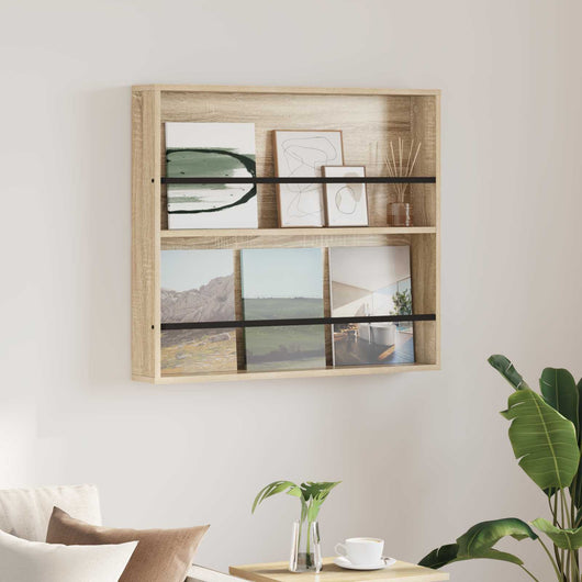 Scaffale per riviste Rovere Sonoma 80 x 12 x 70 cm 890842