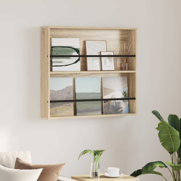 Scaffale per riviste Rovere Sonoma 80 x 12 x 70 cm 890842