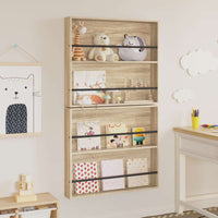 Scaffale per riviste 2 pcs Rovere Sonoma 80 x 12 x 70 cm 890843