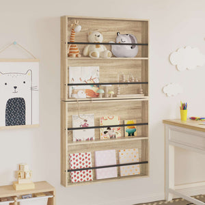 Scaffale per riviste 2 pcs Rovere Sonoma 80 x 12 x 70 cm 890843