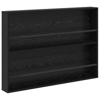 Scaffale per riviste 2 pcs Rovere Nero 100 x 12 x 70 cm 890853