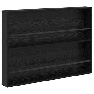 Scaffale per riviste 2 pcs Rovere Nero 100 x 12 x 70 cm 890853