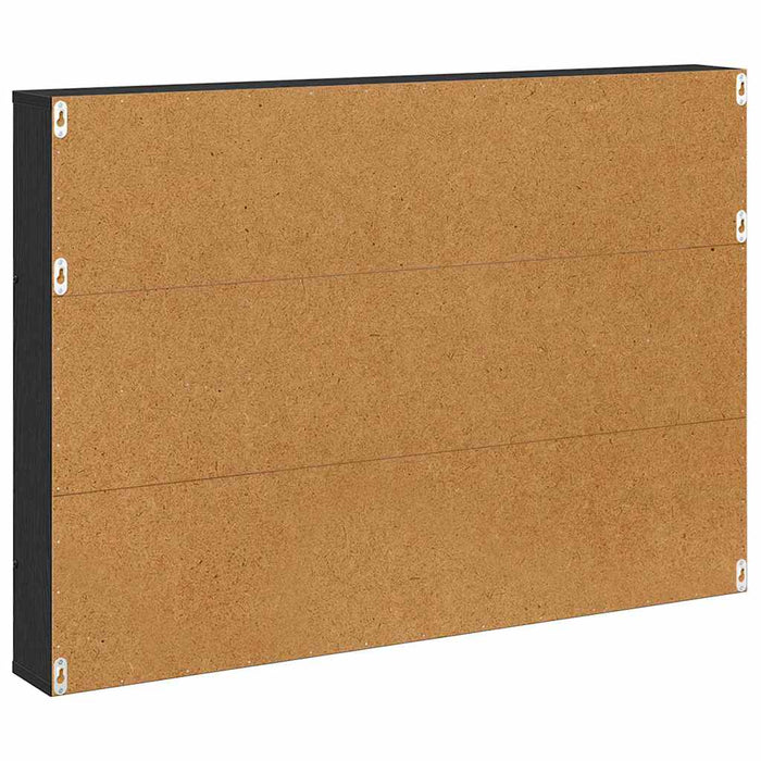 Scaffale per riviste 2 pcs Rovere Nero 100 x 12 x 70 cm 890853