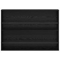 Scaffale per riviste 2 pcs Rovere Nero 100 x 12 x 70 cm 890853