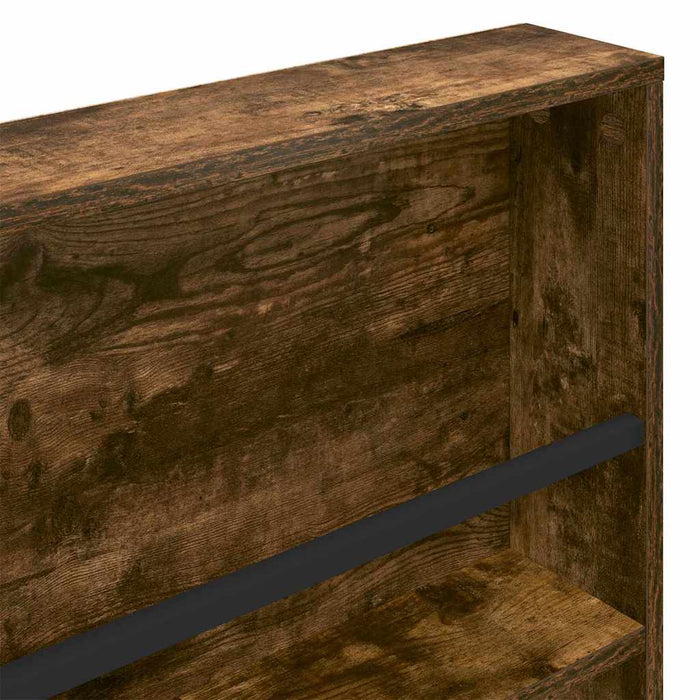 Scaffale per riviste 2 pcs Rovere fumé 100 x 12 x 70 cm 890857