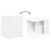 Tavolo laterale Bianco 35 x 35 x 45 cm Legno multistrato 890864