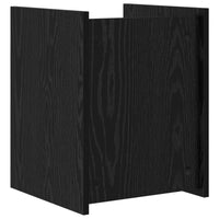 Tavolo laterale Rovere Nero 35 x 35 x 45 cm Legno multistrato 890865