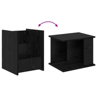 Tavolo laterale Rovere Nero 35 x 35 x 45 cm Legno multistrato 890865