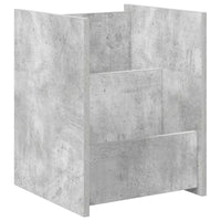 Tavolo laterale con lo scaffale Grigio cemento 35 x 35 x 45 cm 890867