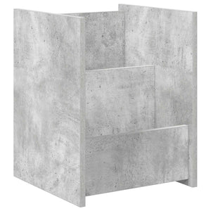 Tavolo laterale con lo scaffale Grigio cemento 35 x 35 x 45 cm 890867