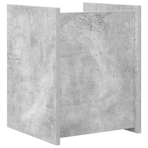 Tavolo laterale con lo scaffale Grigio cemento 35 x 35 x 45 cm 890867