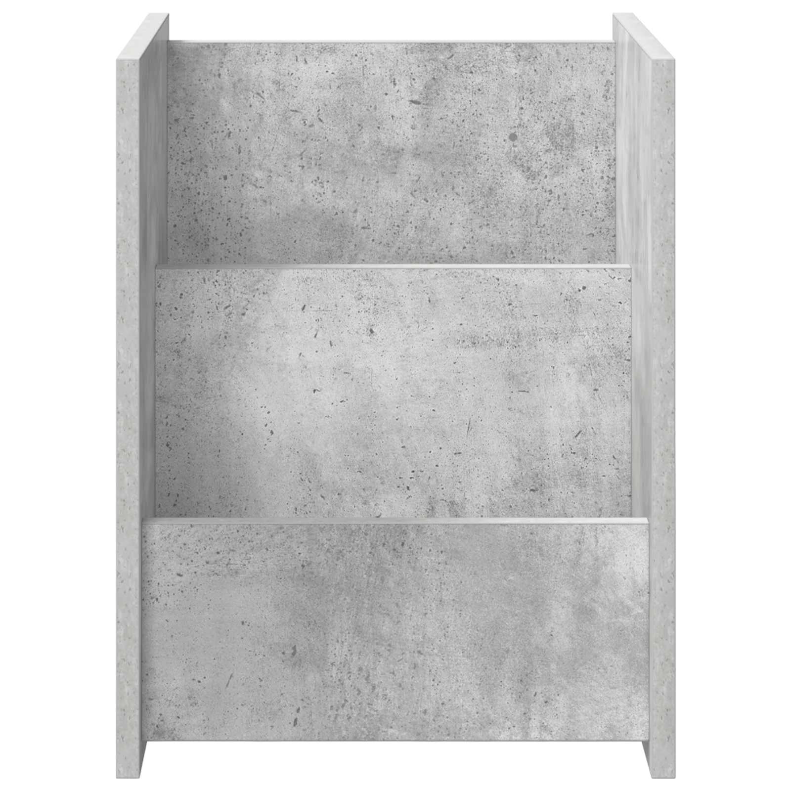 Tavolo laterale con lo scaffale Grigio cemento 35 x 35 x 45 cm 890867