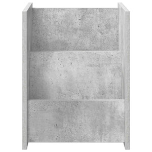 Tavolo laterale con lo scaffale Grigio cemento 35 x 35 x 45 cm 890867