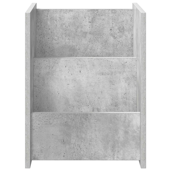 Tavolo laterale con lo scaffale Grigio cemento 35 x 35 x 45 cm 890867