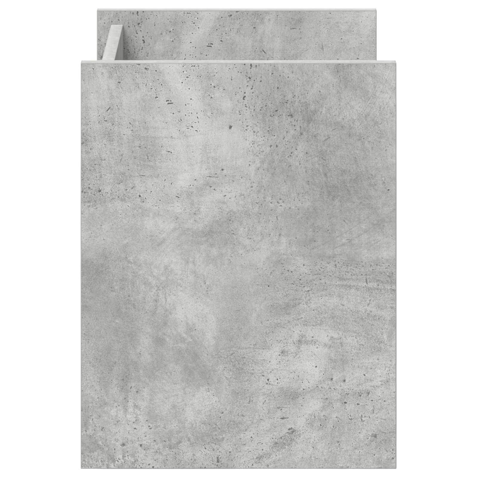 Tavolo laterale con lo scaffale Grigio cemento 35 x 35 x 45 cm 890867