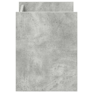 Tavolo laterale con lo scaffale Grigio cemento 35 x 35 x 45 cm 890867