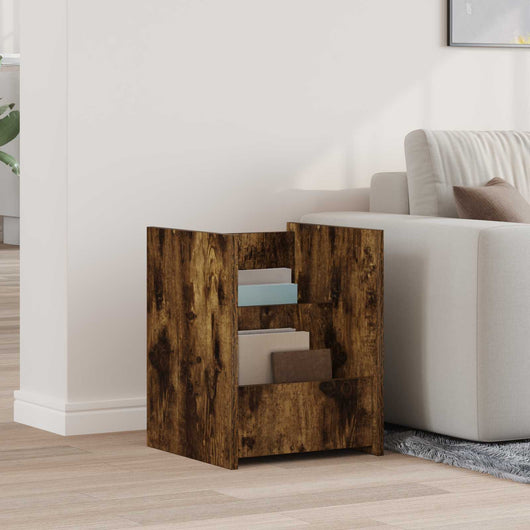 Tavolo laterale Rovere fumé 35 x 35 x 45 cm Legno multistrato 890868