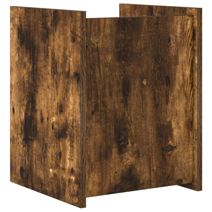 Tavolo laterale Rovere fumé 35 x 35 x 45 cm Legno multistrato 890868