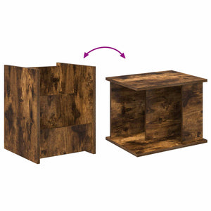 Tavolo laterale Rovere fumé 35 x 35 x 45 cm Legno multistrato 890868