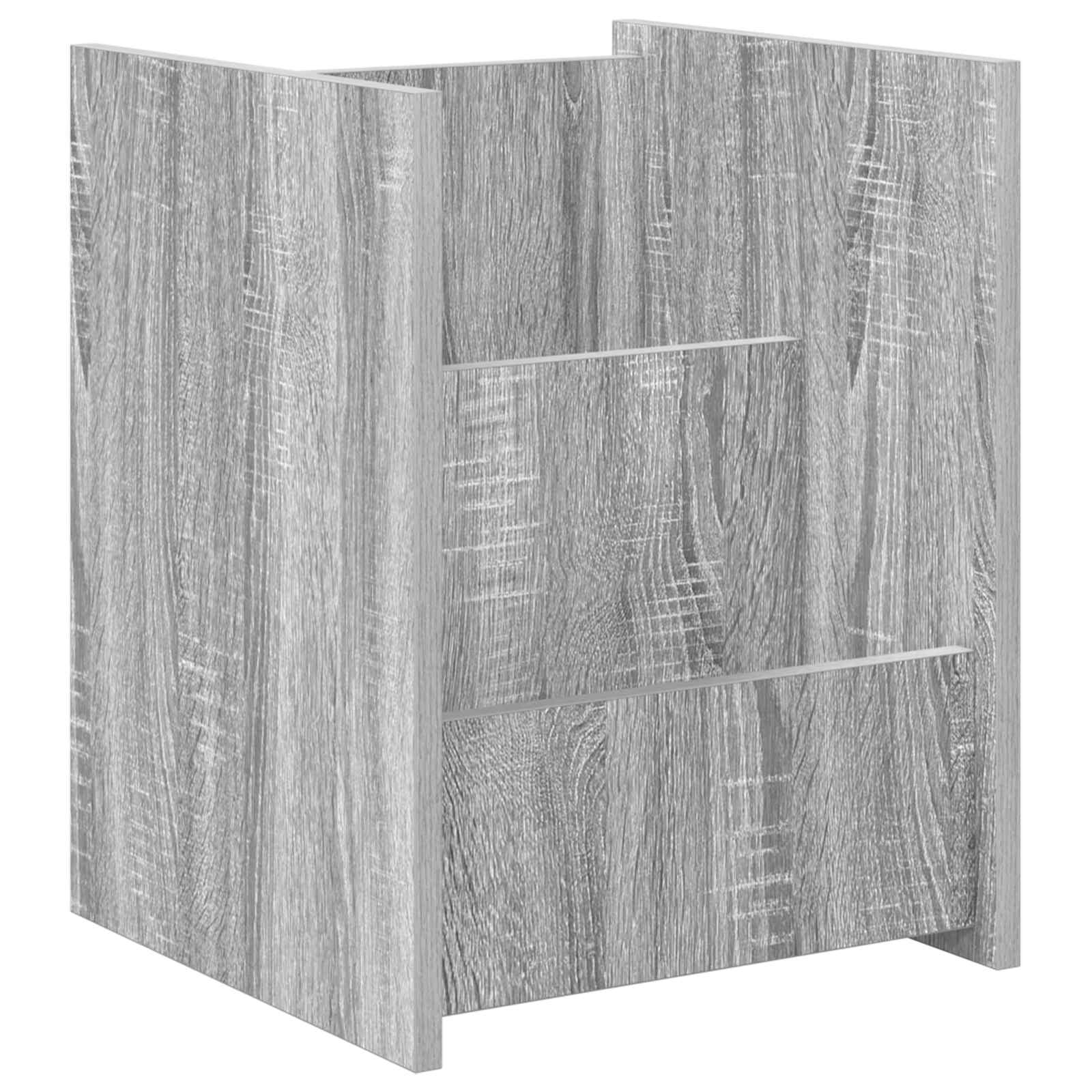 Tavolo laterale Grigio Sonoma 35 x 35 x 45 cm Legno multistrato 890869