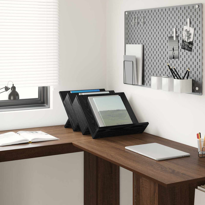 Mobile laterale Rovere Nero 57,5 x 40 x 42 cm Legno multistrato 890873