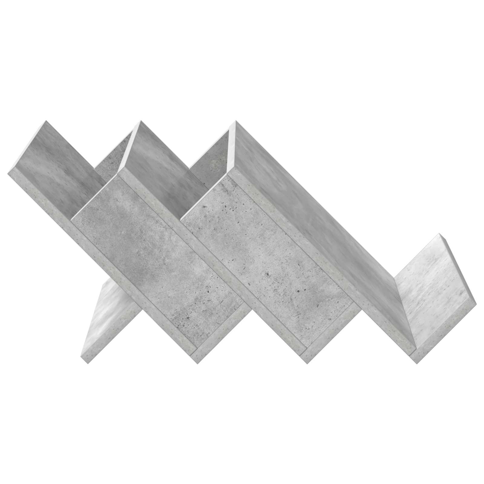 Mobile laterale Grigio cemento 57,5 x 40 x 42 cm 890875