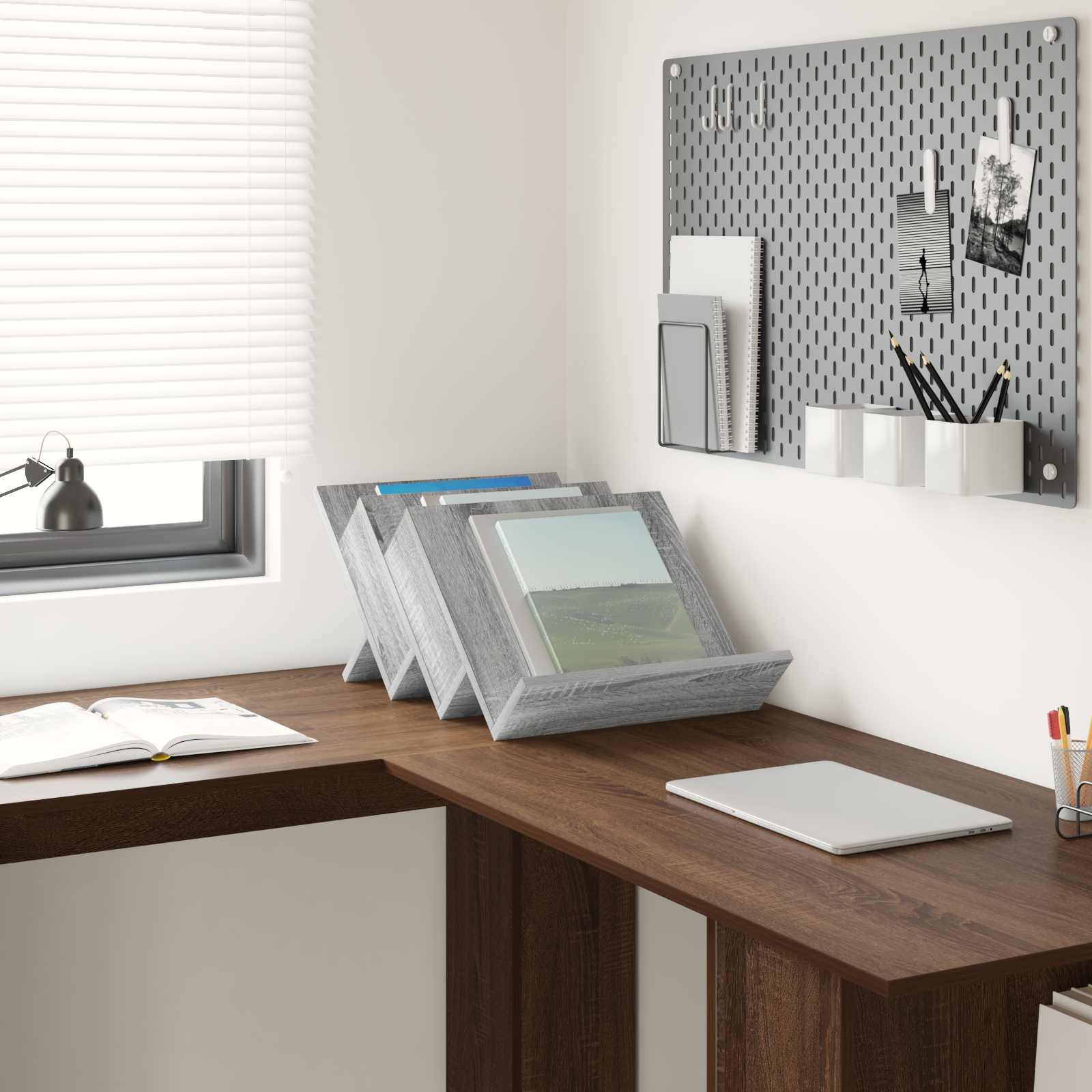 Mobile laterale con lo scaffale Grigio Sonoma 57,5 x 40 x 42 cm 890877