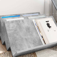 Mobile laterale Grigio cemento 65 x 57,5 x 42 cm 890883