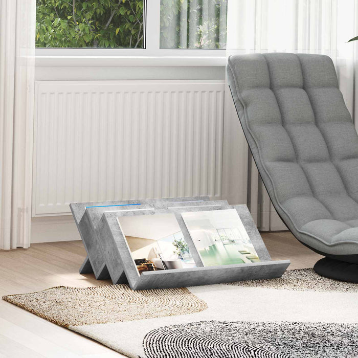 Mobile laterale Grigio cemento 65 x 57,5 x 42 cm 890883