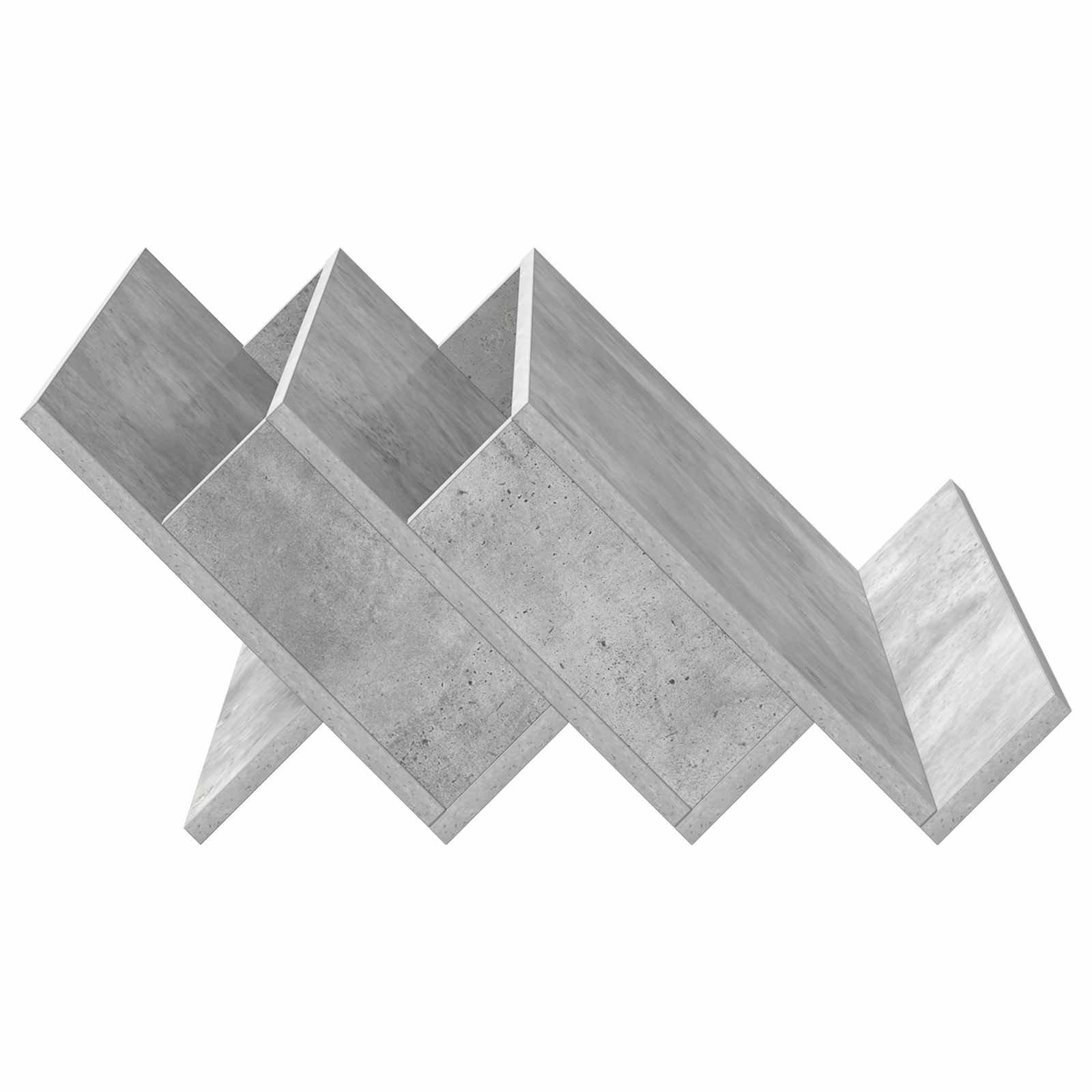 Mobile laterale Grigio cemento 65 x 57,5 x 42 cm 890883