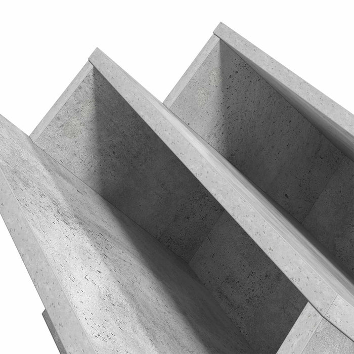 Mobile laterale Grigio cemento 90 x 57,5 x 42 cm 890891