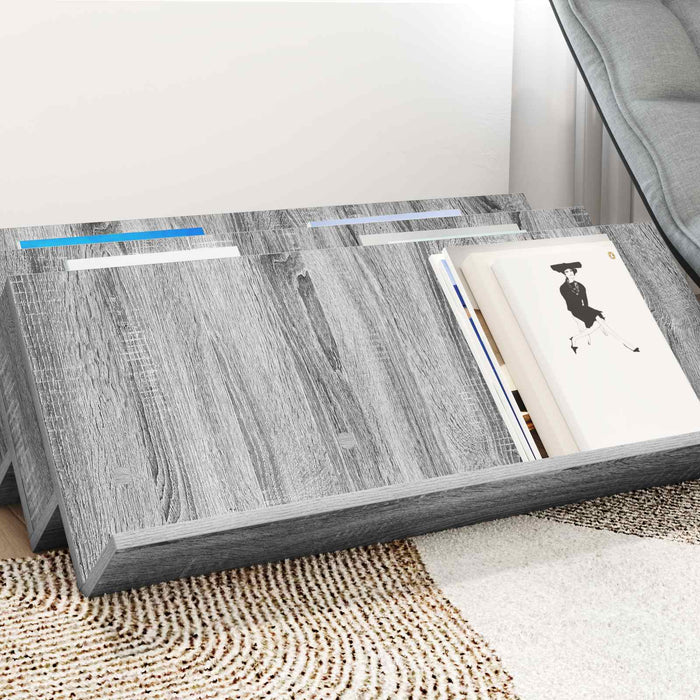 Mobile laterale con lo scaffale Grigio Sonoma 90 x 57,5 x 42 cm 890893