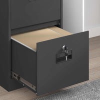 Armadio per File con cassetto 2 pcs Nero 44 x 50 x 106.5 cm 3406154