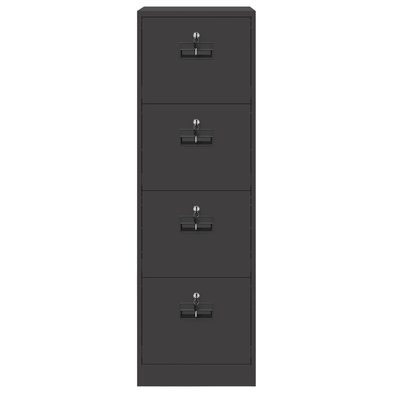 Armadio per File con cassetto 2 pcs Nero 44 x 50 x 106.5 cm 3406154