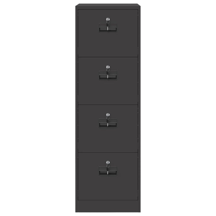 Armadio per File con cassetto 2 pcs Nero 44 x 50 x 106.5 cm 3406154