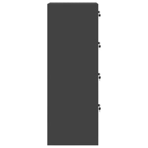 Armadio per File con cassetto 2 pcs Nero 44 x 50 x 106.5 cm 3406154