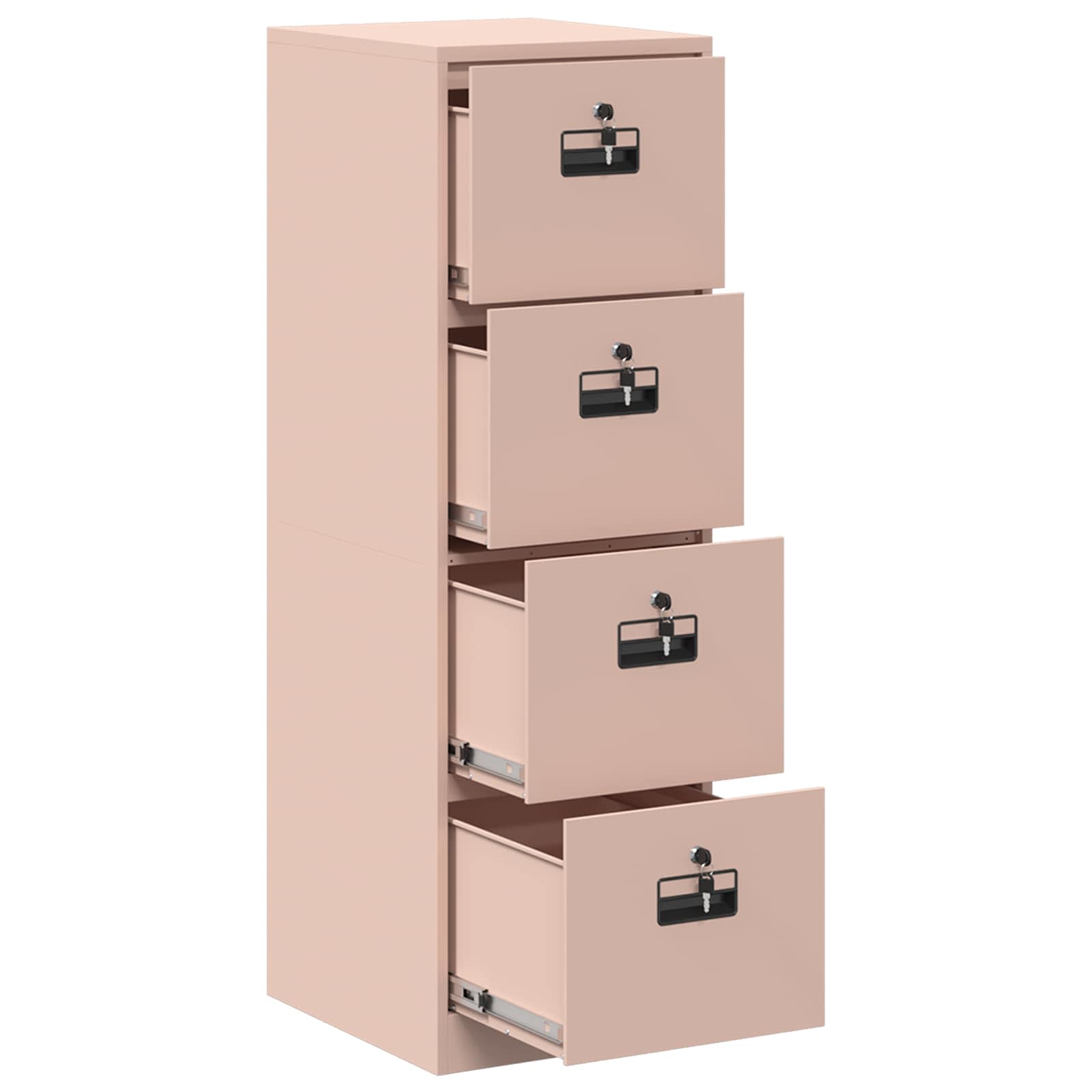 Armadio per File con cassetto 2 pcs Rosa 44 x 50 x 106.5 cm 3406155