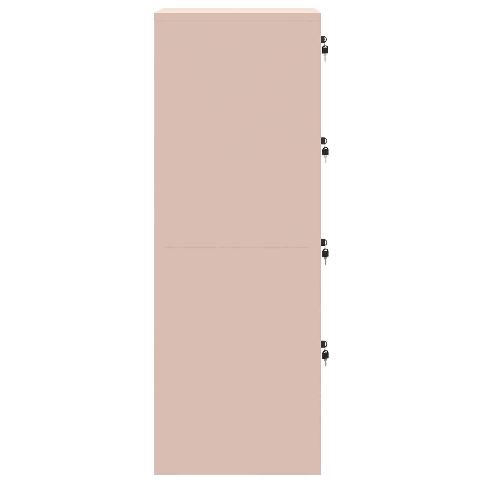 Armadio per File con cassetto 2 pcs Rosa 44 x 50 x 106.5 cm 3406155