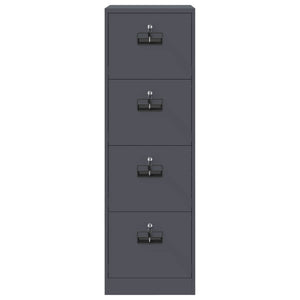 Armadio per File Geometrico 2 pcs Antracite 44 x 50 x 106.5 cm 3406156