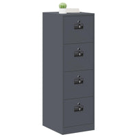 Armadio per File Geometrico 2 pcs Antracite 44 x 50 x 106.5 cm