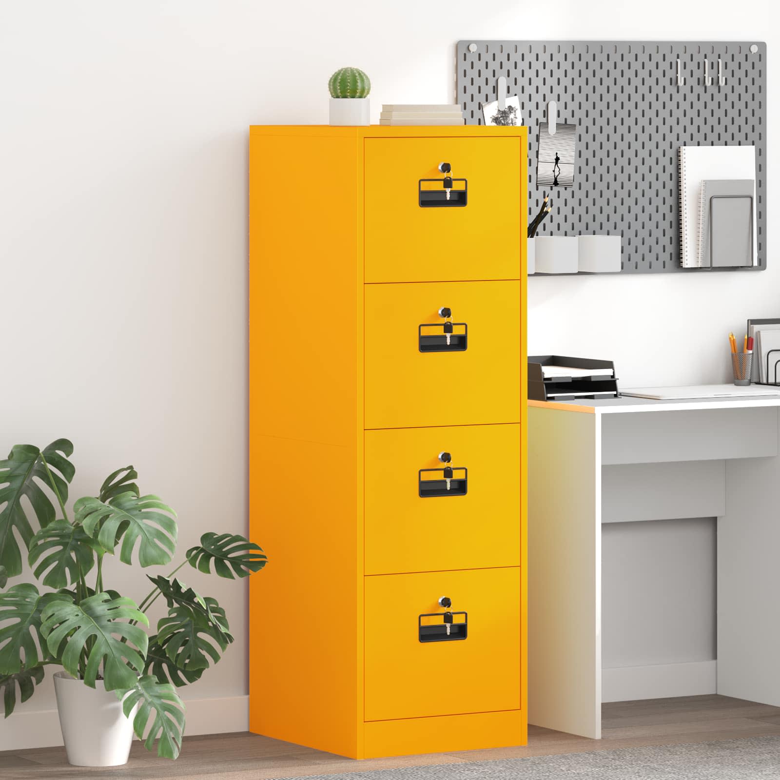 Armadio per File 2 pcs Giallo senape 44 x 50 x 106.5 cm 3406157