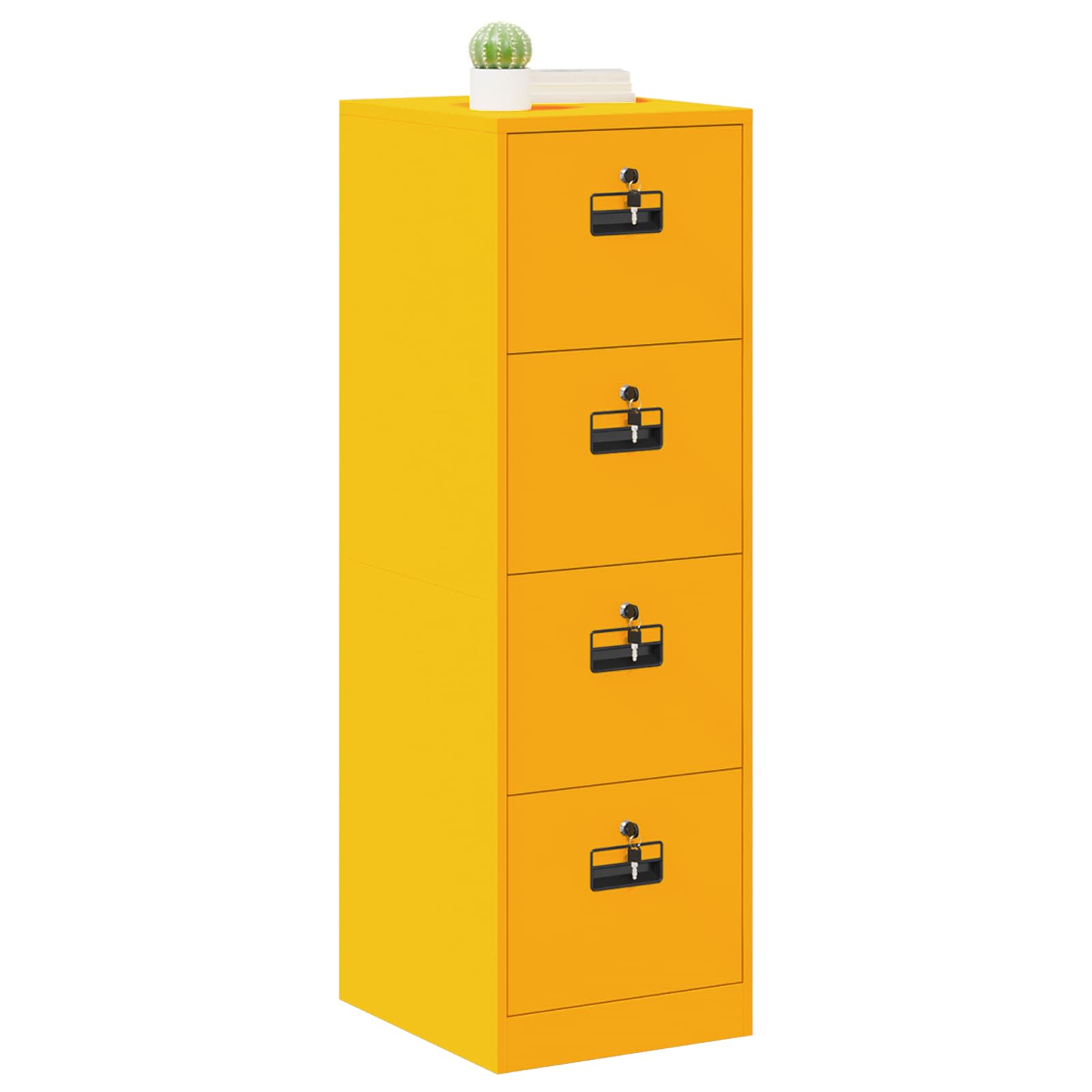 Armadio per File 2 pcs Giallo senape 44 x 50 x 106.5 cm 3406157