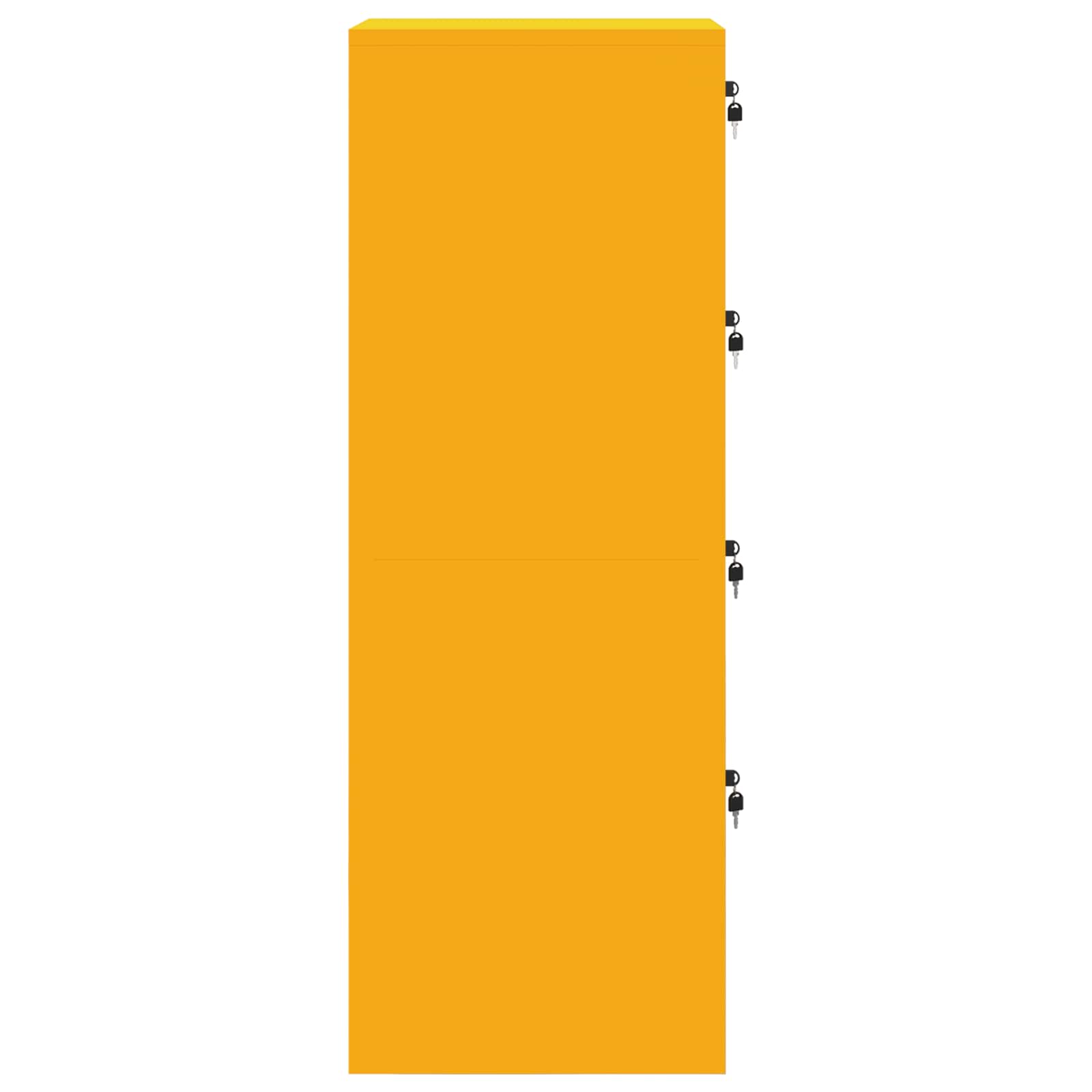 Armadio per File 2 pcs Giallo senape 44 x 50 x 106.5 cm 3406157